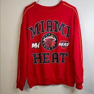 NBA Miami Heat Red Crewneck Sweater